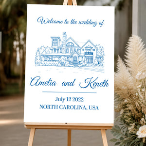 Welcome to Our Wedding Sign Illustration Drawing - Custom Name and Date Wedding Welcome Sign bb4ee280-7459-4be6-94a8-943d952d01cb-mk2-5-.jpg