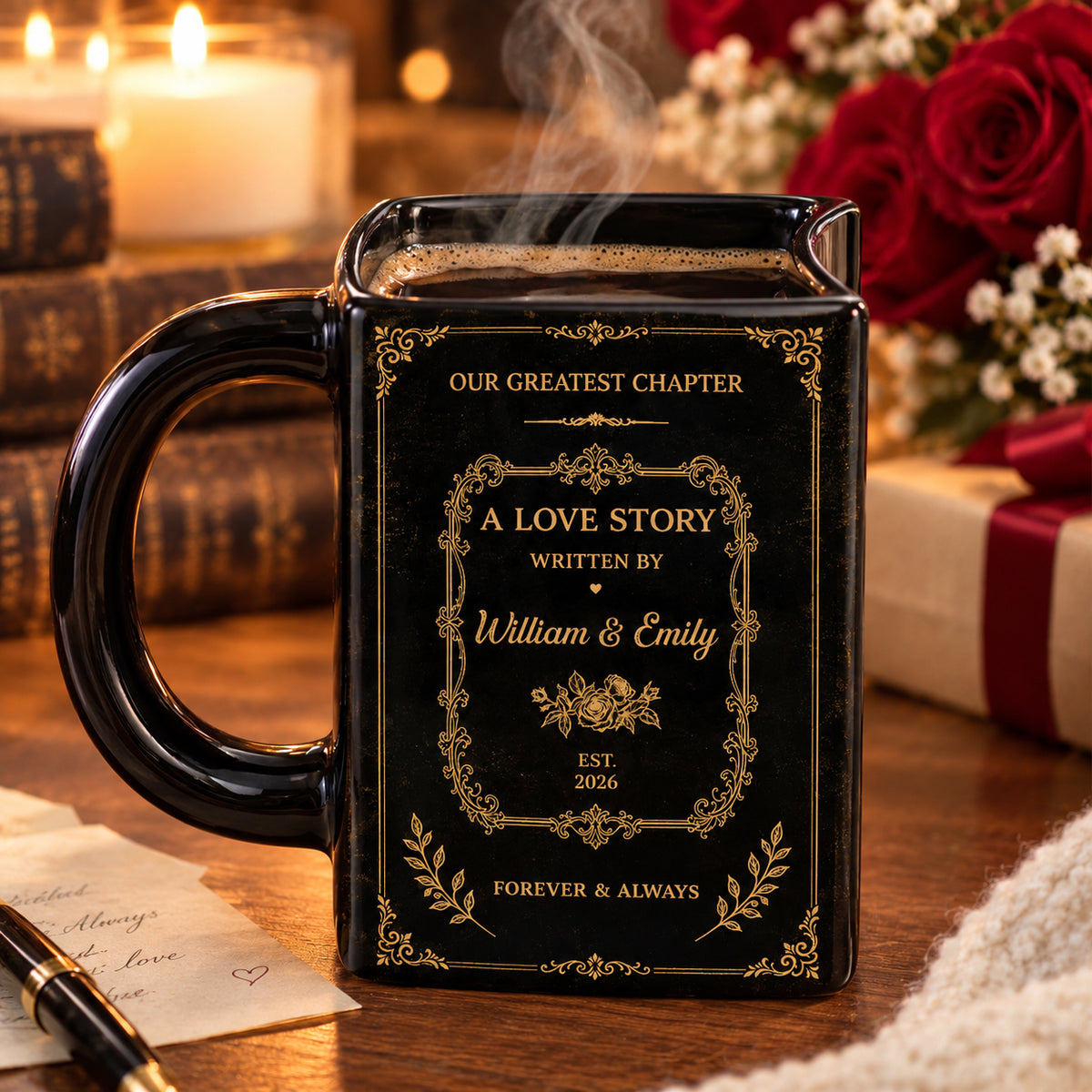 Anniversary Gift For Couples - Personalized Love Story Book Mug - Christmas Gifts bb5a5b39-8205-443e-a4ab-be85f39230c6-Banner-2.jpg