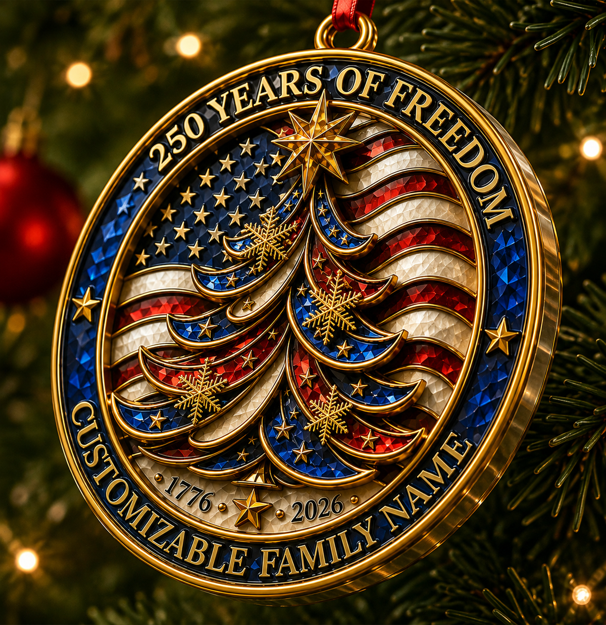 America 250 Ornament 2026 Ornament - Patriotic Family Ornament - Real 3D Raised Ornament bb63bcd1-343a-4a8c-9033-baf7c938bf32-6b580dbd-4caa-4a34-90ed-089f87e7ac54.png