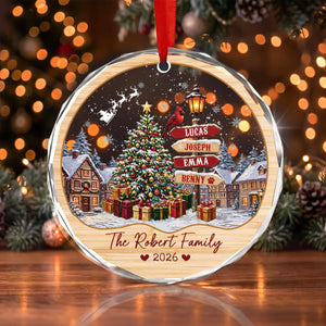 Custom Family Names Christmas Ornament 2026, Personalized Family With Pet Holiday Keepsake bb781246-6393-4042-a74b-caad7c6d7817-5.jpg