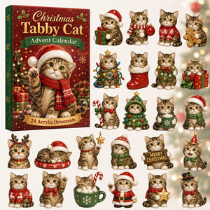 Christmas Tabby Cat Advent Calendar 2026 - 24-Day Festive Countdown, Acrylic Charms Blind Box - Gift For Cat Lovers bb91b10f-a977-48d8-8cde-eb1963bdcf77-tabby-cat.jpg