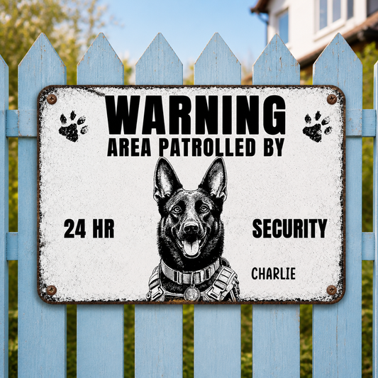 Custom Photo Dog Security Metal Sign - Personalized Metal Sign bba744a2-fa81-4723-87d8-b5222b5c910f.png