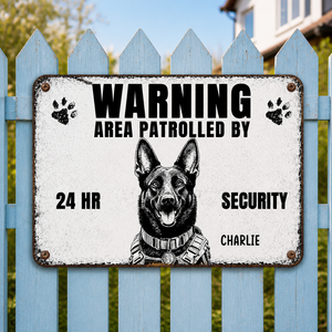 Custom Photo Dog Security Metal Sign - Personalized Metal Sign bba744a2-fa81-4723-87d8-b5222b5c910f.png