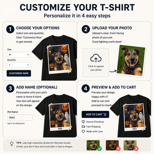 Halloween Pet Selfie BOO! Tee — Custom Dog Photo - Personalized T-shirt bbaec7f2-035a-42a6-b656-b641a7a31d9c.jpg