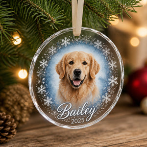 Custom Pet Photo Transparent Acrylic Ornament – Name & Year Snowflake Wreath - Personalized Transparent Acrylic Ornament bbc14832-d41b-43c8-a402-b95f69a927af.jpg