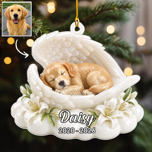 My Angel Wings Custom Pet's Photo - Personalized 3D Real Raised Ornament - Memorial Pet Gift bbd1608e-64ba-48f5-9786-48552a23abd3-1.webp