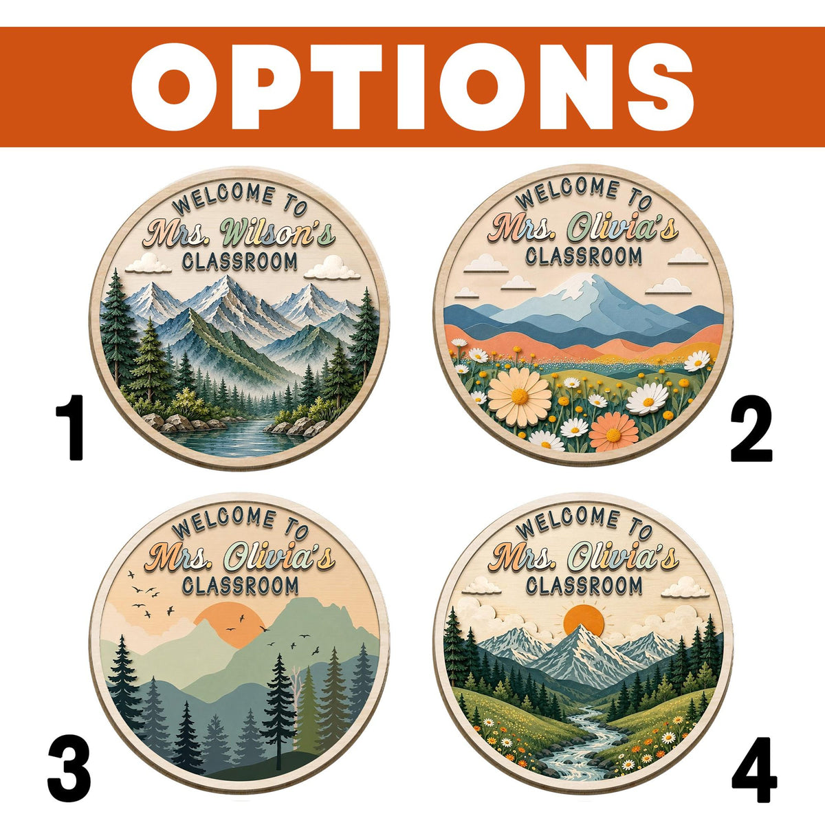 Custom Classroom Mountain Door Sign, Classroom Decor, Teacher Wooden Door Sign, Classroom Door Hanger, Back To School, Teacher Appreciation bbd405aa-3219-4cf1-86e4-c8309f8d2819-10.jpg