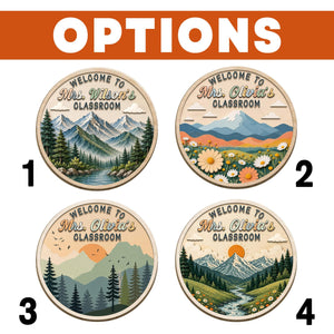 Custom Classroom Mountain Door Sign, Classroom Decor, Teacher Wooden Door Sign, Classroom Door Hanger, Back To School, Teacher Appreciation bbd405aa-3219-4cf1-86e4-c8309f8d2819-10.jpg