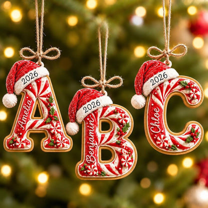 Personalized Peppermint Christmas Ornament, Custom Name Initial Monogram Ornament, Candy Cane Letter Xmas Decor,Kids Christmas Tree Ornament bbe18dad-3b31-4df3-8bb1-c4dbd289a91a-3.jpg