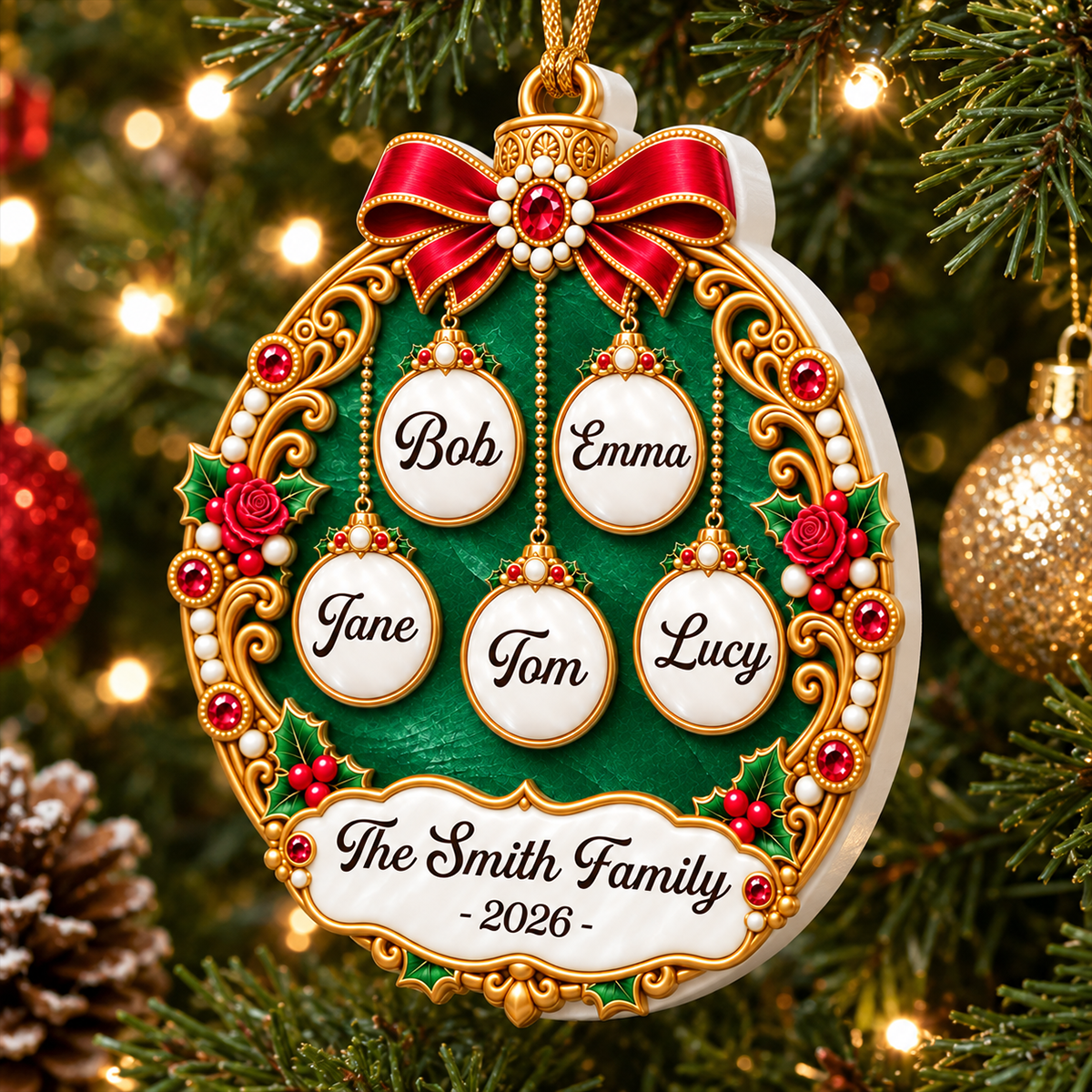 The Royal Family - Personalized Real 3D Raised Ornament bbebb67e-5c22-4633-a905-b3e164244bcd-2.png