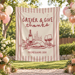 Personalized Friendsgiving Backdrop – Gather & Give Thanks Thanksgiving Tapestry, Custom Fall Party Banner & Autumn Decor bbf1caa4-d8e5-4f6d-a606-31e2679cdce4-hhh2.png