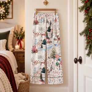 Women’s White Christmas Ballet Christmas Tree Elk Short Sleeve Satin Pajama Set, Pajama Nightwear Hot, Pajama Nightwear, Set for Hers bc1698c8-6bbe-43c4-ac37-33e18748a9b2-q4.png