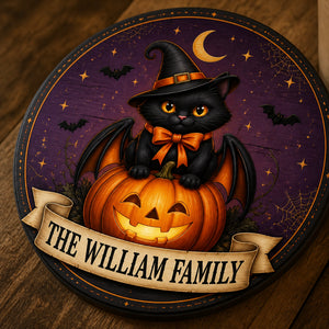 Personalized Halloween Black Cat Door Sign - Personalized Wood Sign bc1892ac-c4e5-49a3-827b-7888eb9734ba.jpg