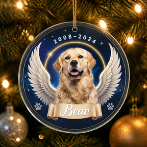 Angel Wings Pet Memorial Photo Ornament - Personalized Transparent Acrylic Ornament bc18bc51-ce6a-46ea-aedf-c42f4cd15d75.png