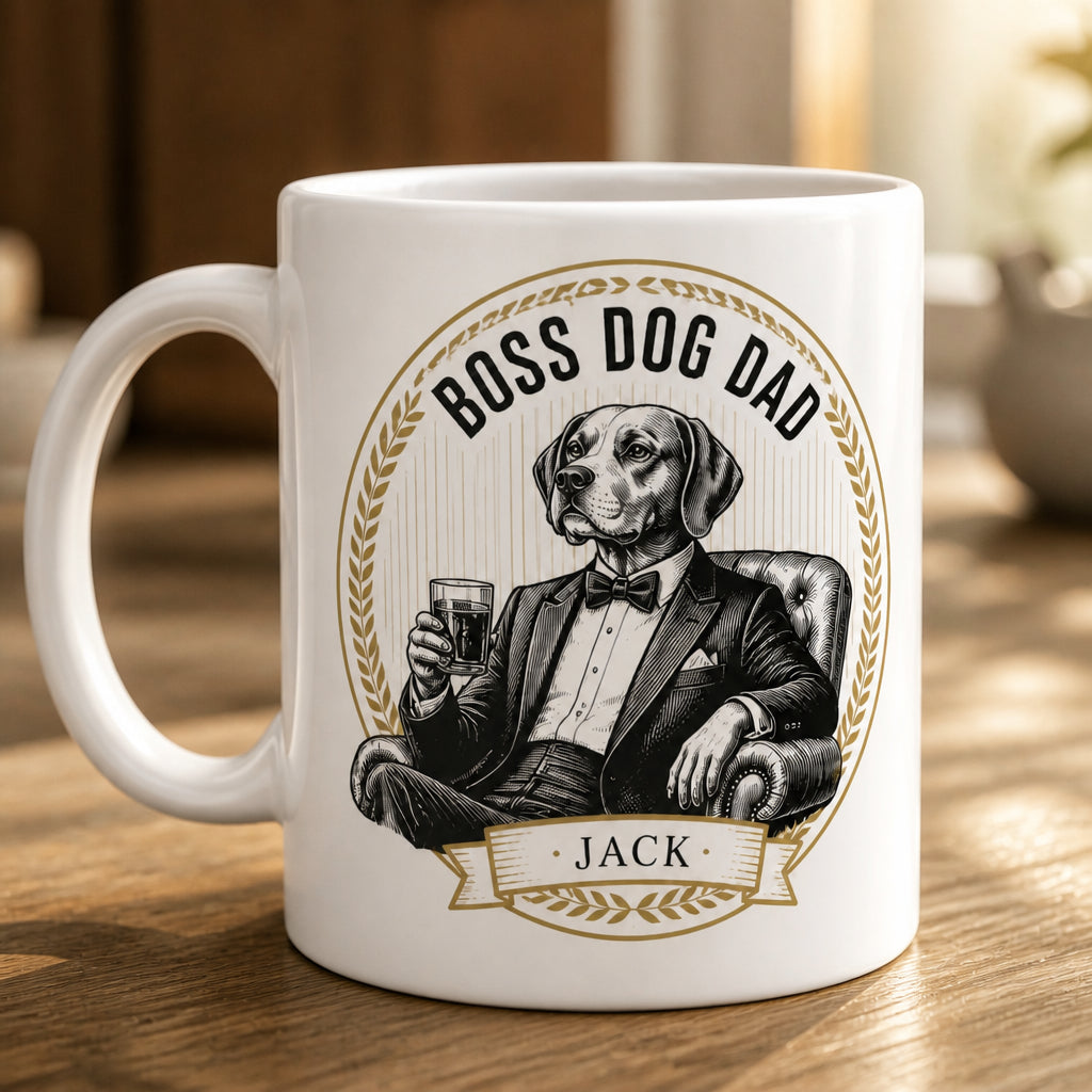 Boss Dog Dad Personalized Mug - Personalized Mug bc28f537-8c44-4a23-8298-fe827b0ab25c.jpg