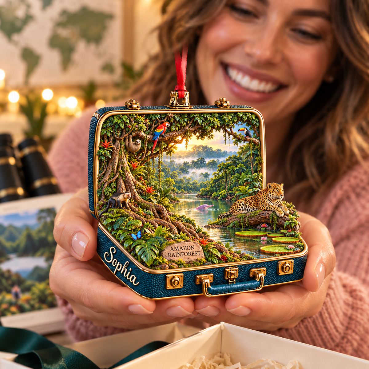 Personalized Amazon Rainforest 3D Suitcase Christmas Ornament – Tropical Travel Souvenir & Gift for Wildlife Lovers bc351bdf-4462-40fc-b645-a0fad94187e7-A-joyful-Amazon-rainforest-ornament-gift-3.png