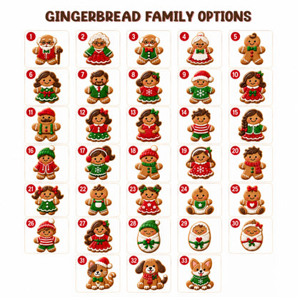 Personalized Christmas Gingerbread Family Ornament, Custom Family Members Gifts, Family with Dog Ornament, Family Keepsake, Grandma Gifts bc36e0d2-e7fd-42e0-87e2-79f02133efe3-cookie-option.jpg