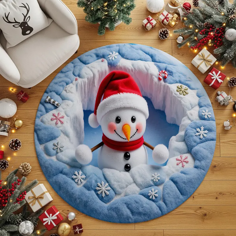 3D Snowman Christmas Quilted Carpet, Winter Snow Round Area Rug, Cute Holiday Floor Mat, Cozy Christmas Home Decor bc88de16-cdda-40ec-9b12-62e031d6b700-il_794xN.7483062559_tql7_converted.png