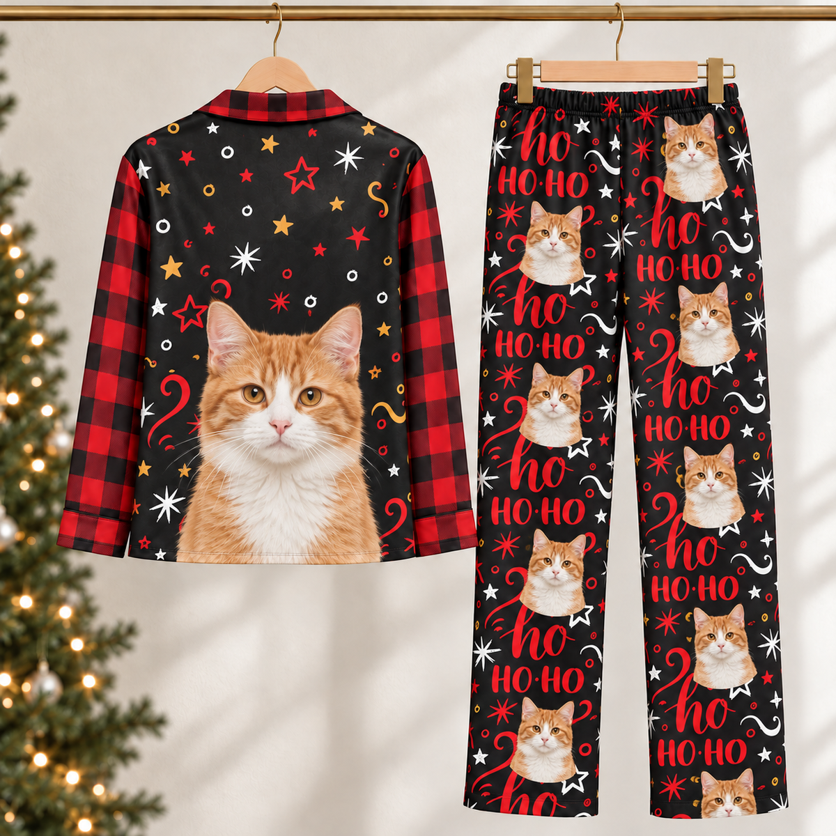 Christmas Pajamas - Personalized Photo Women's Pajamas Set - Plaid Pattern bc899659-6973-4a05-9238-c56711f0f166--ng-m-o-cam-h-a-ti-t-Noel.png