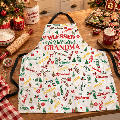 Blessed To Be Called Grandma Mom - Personalized Apron bc953c4c-85df-4d33-8ac8-f2f047dd924e-Banner-3.jpg