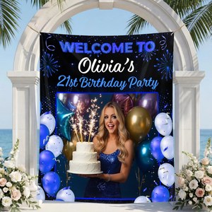 Welcome To My Birthday Party - Personalized Birthday Backdrop, Custom Birthday Party Decorations bc9ccb6f-11c0-44f1-9729-68e98349a1d5-1.png