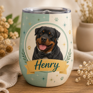 Custom Pet Portrait Wine Tumbler with Name - Personalized Wine Tumbler bca8db45-8461-4493-ba15-9a6f0a1edec7.png
