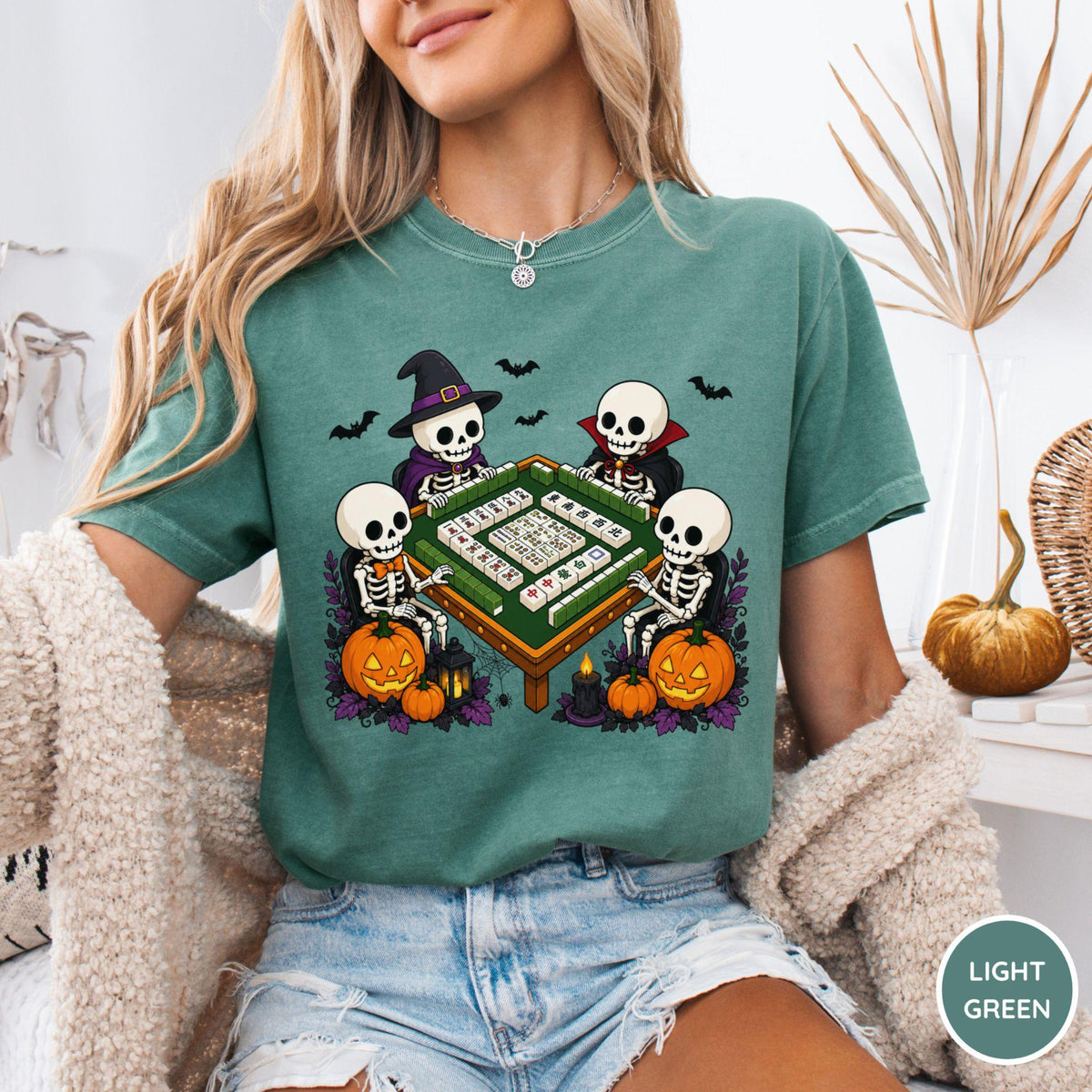 Comfort Colors Halloween Mahjong Shirt, Halloween Skeleton Mahjong Tee, Mahjong Lover Shirt, Mahjong Lover Gift, Funny Mahjong Lover Shirt bca94e60-92e0-4156-a19e-d17a96de1b6b-6.jpg