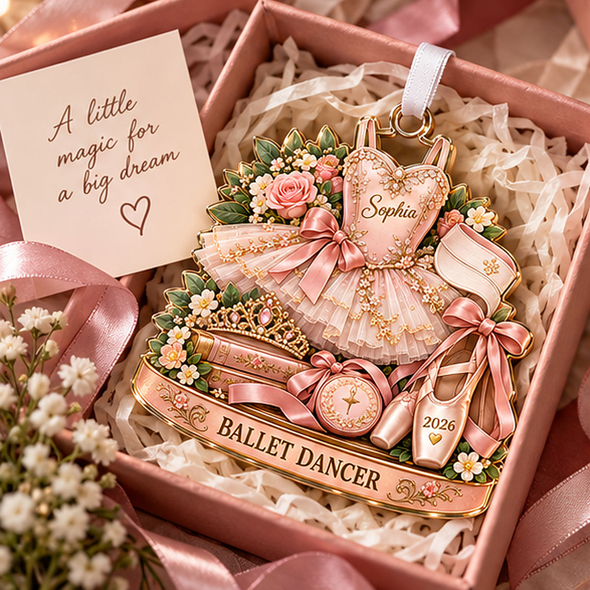 Personalized Ballet Dancer Christmas Ornament – Custom Name & Year, Pink Tutu & Pointe Shoes Ornament, Ballerina Gift for Girls, Ballet Lover Keepsake bcb0998c-722f-494d-849f-2fc46d787c27-03_Ballet_Dancer_Gift_Box.jpg