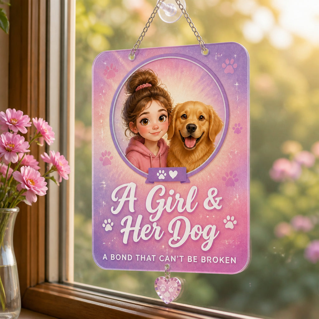 A Girl & Her Dog — Custom Portrait Hardcover Notebook - Personalized 1 Layered Suncatcher with Charm bcb3286b-a0a5-4523-a067-0ebde398c940.jpg