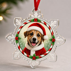 Custom Pet Santa Snowflake Acrylic Ornament - Personalized Laser Cut Custom Shape Ornament bcc62425-f277-4911-b44d-afc90cee8152.jpg