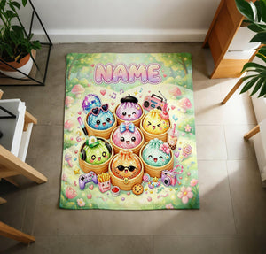 Personalized Squishy Dumpling Blanket, Kawaii Bao Fleece Throw, Custom Name Gamer Snack Blanket bcc6ac6a-9a18-4681-9f84-ee0af8dee83c-5.jpg