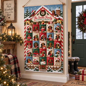 Personalized Dachshund Christmas Fabric Advent Calendar, 25 Day Pocket Countdown, Custom Family Name Dog Wall Hanging, Doxie Xmas Decor bcc8d7c1-e8fc-433c-9956-d1633fb75c6c-il_794xN.8554932076_bklv.jpg