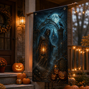 Haunted Reaper Lantern Door Flag – Halloween Gothic Banner - Flag bccfdebc-43d2-4182-a0c0-53b5f406714f.jpg