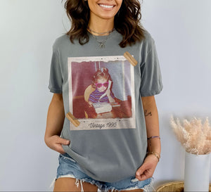 Custom Vintage Photo And Year, Custom Shirt With Picture Personalized 30th Birthday Gift Vintage 30th Birthday Party Vintage Est 1996 Shirt