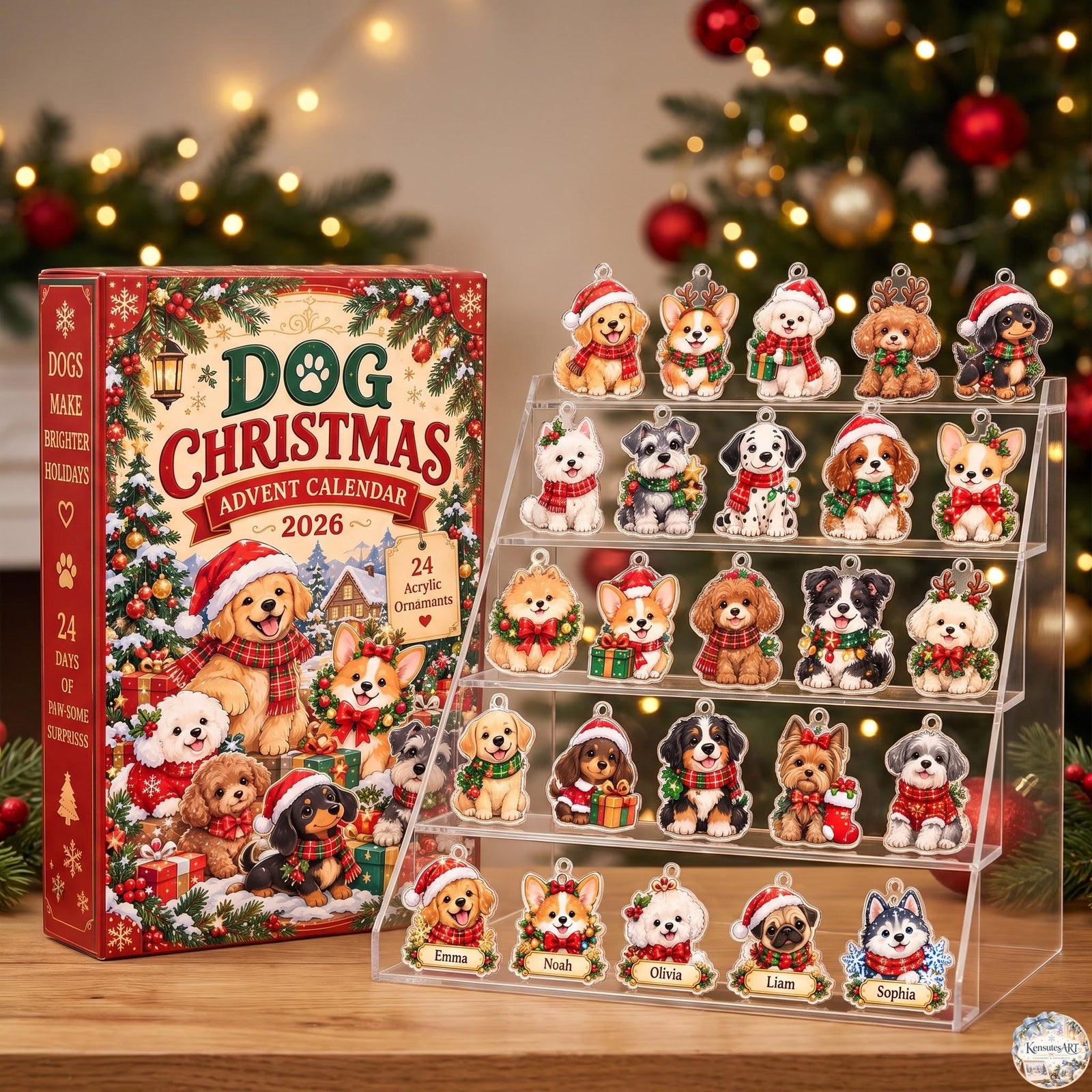 Dog Christmas Advent Calendar 2026 | 24 Day Countdown Gift Box with Personalized 2D Ornament bcd5513e-945f-4096-bc61-bedc650518e6-il_fullxfull.8643562287_k5w1.jpg