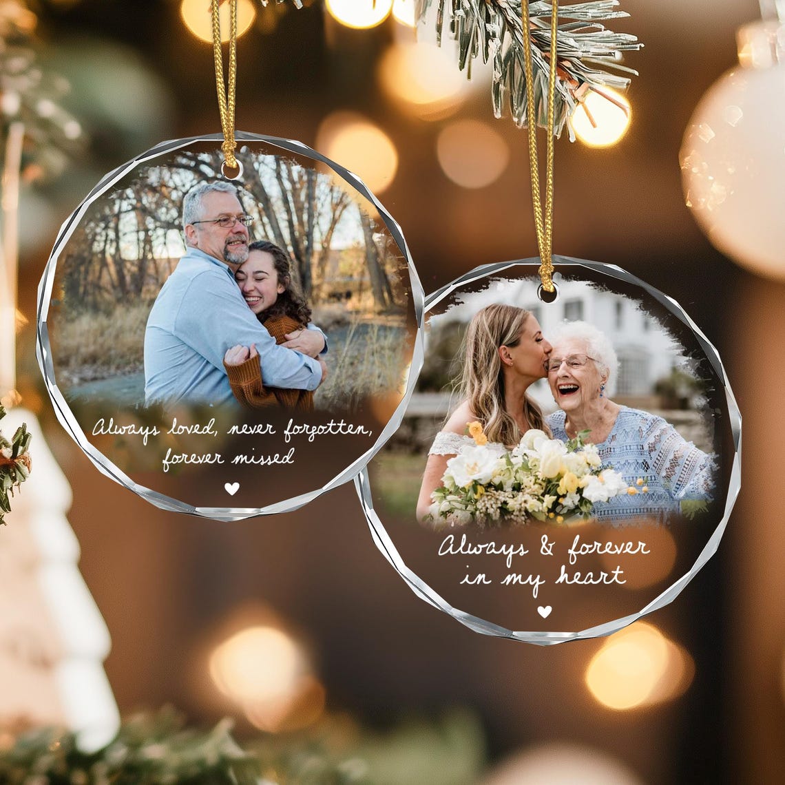 Custom Photo Memorial Christmas Ornament, Remembrance Gift, Personalized Memorial Keepsake, Loss Of Loved One Gifts, Sympathy Gift bce2aec4-6415-419b-ae64-7545a3d89e09-3.jpg