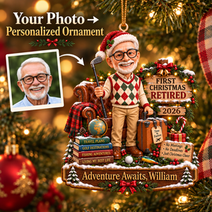 Personalized Retirement Christmas Ornament 2026, Custom Photo & Name First Christmas Retired Ornament, Adventure Awaits Retirement Gift for Men, Dad, Grandpa, Golfer & Traveler bd01f0ad-1ab9-47f3-b1de-184ab333036e-Image-Sep-18-2026-11_26_59-AM-2-.png