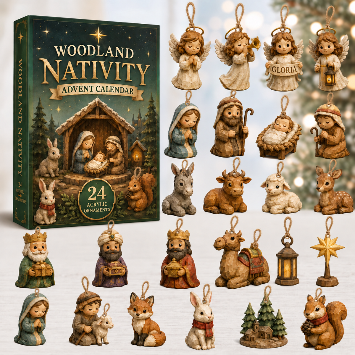 Woodland Nativity Advent Calendar 2026 - 24-Day Festive Countdown, Acrylic Charms Blind Box - Gift For Family & Friends bd0fd24d-ddd5-4b63-ac2a-2fec60d876fd-woodland-nativity-box-charms.png