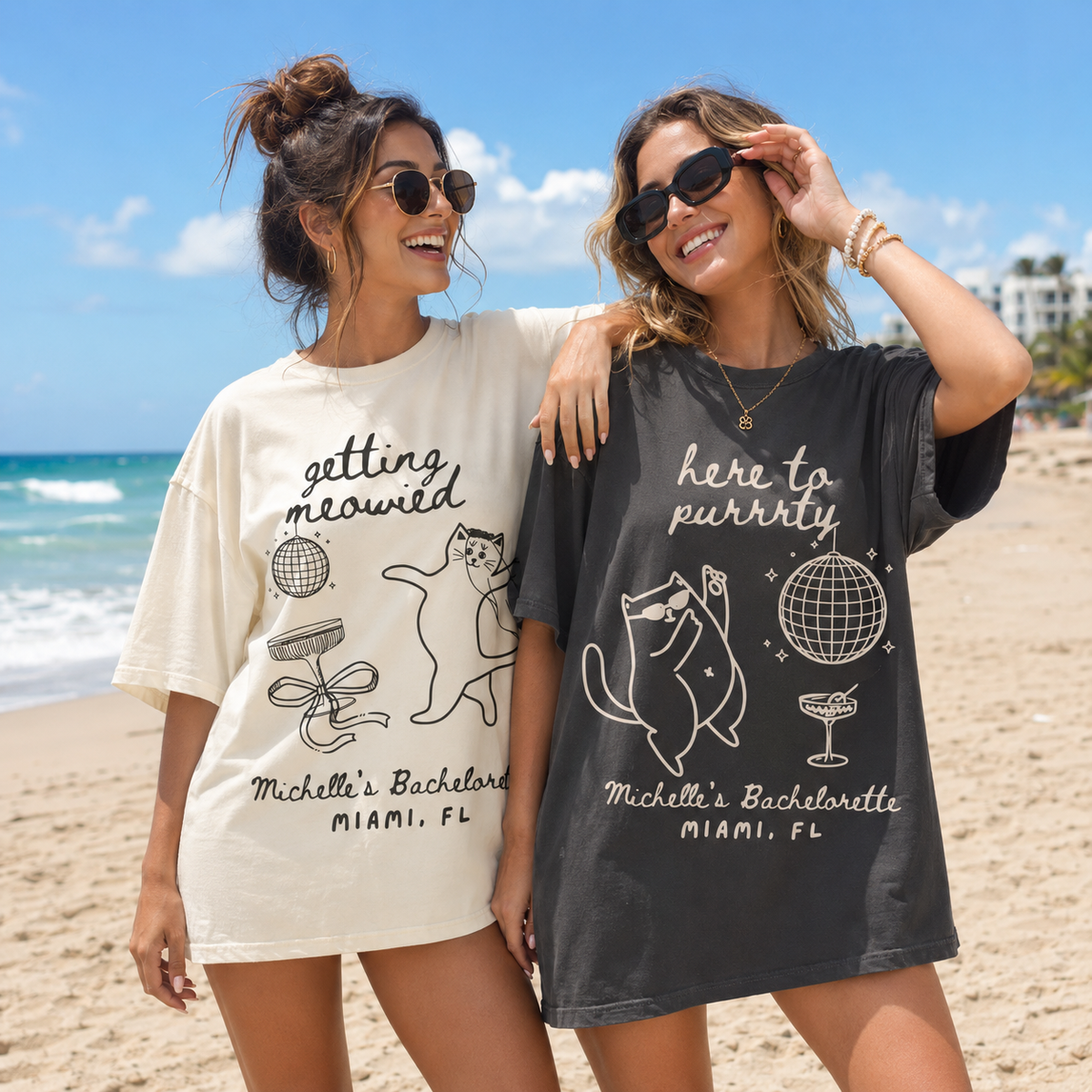 Getting Meowied Bachelorette Shirt: Funny Cat Lovers Bride Party Tee bd132347-9bc9-42a6-961f-873847d16497-1.png