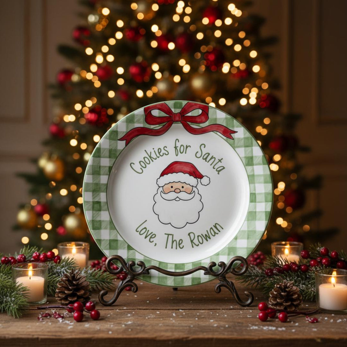 Personalized Cookies for Santa Plate: Hand Painted Ceramic Christmas Keepsake bd3ac6d4-78b8-48ce-ac01-651f486771c0-3.jpg