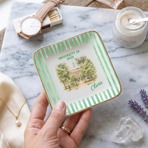 Custom University Ring Dish, Graduation Trinket Tray, Class of 2026 Jewelry Tray, University Spirit Striped Dish, Senior Night Gift bd3e57cf-8471-466a-a666-4b2bd6387065-7.jpg