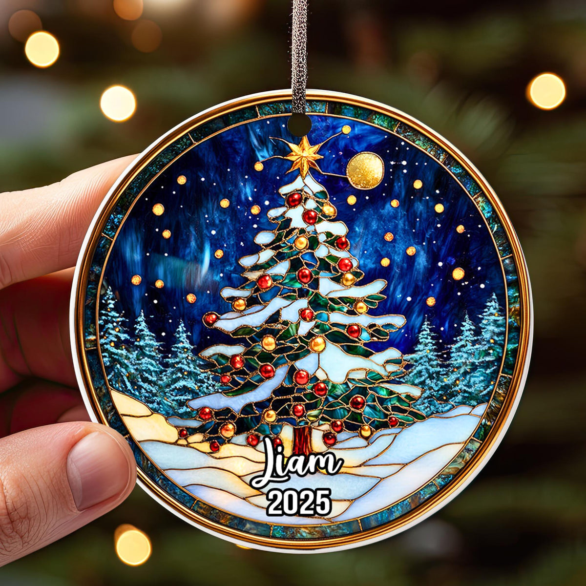Personalized Christmas Tree Stained Glass Ornament 2026, Custom Name Holiday Keepsake, Handmade Family Gift, Unique Xmas Decoration Friends bd411819-5026-4e9f-ad58-c5a3d97b9b40-4.jpg