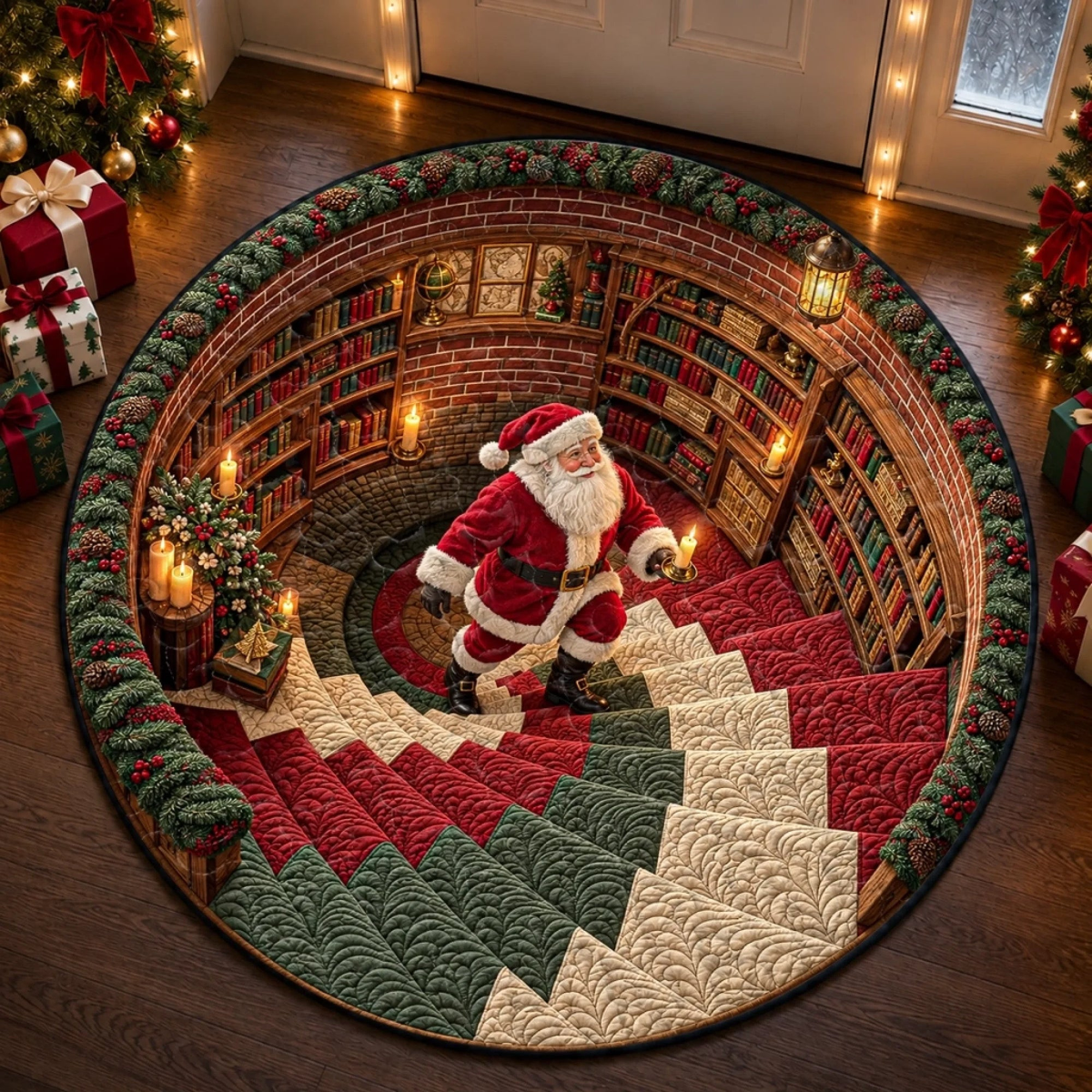 Personalized Quilted Round Mat - Merry Moments All Season - Personalized Christmas Birthday GiftFor Mom, Dad, Family, Husband, Wife bd4dec9b-56de-4058-abba-3bfa941f2816-6aa8c508c02e6_converted.png