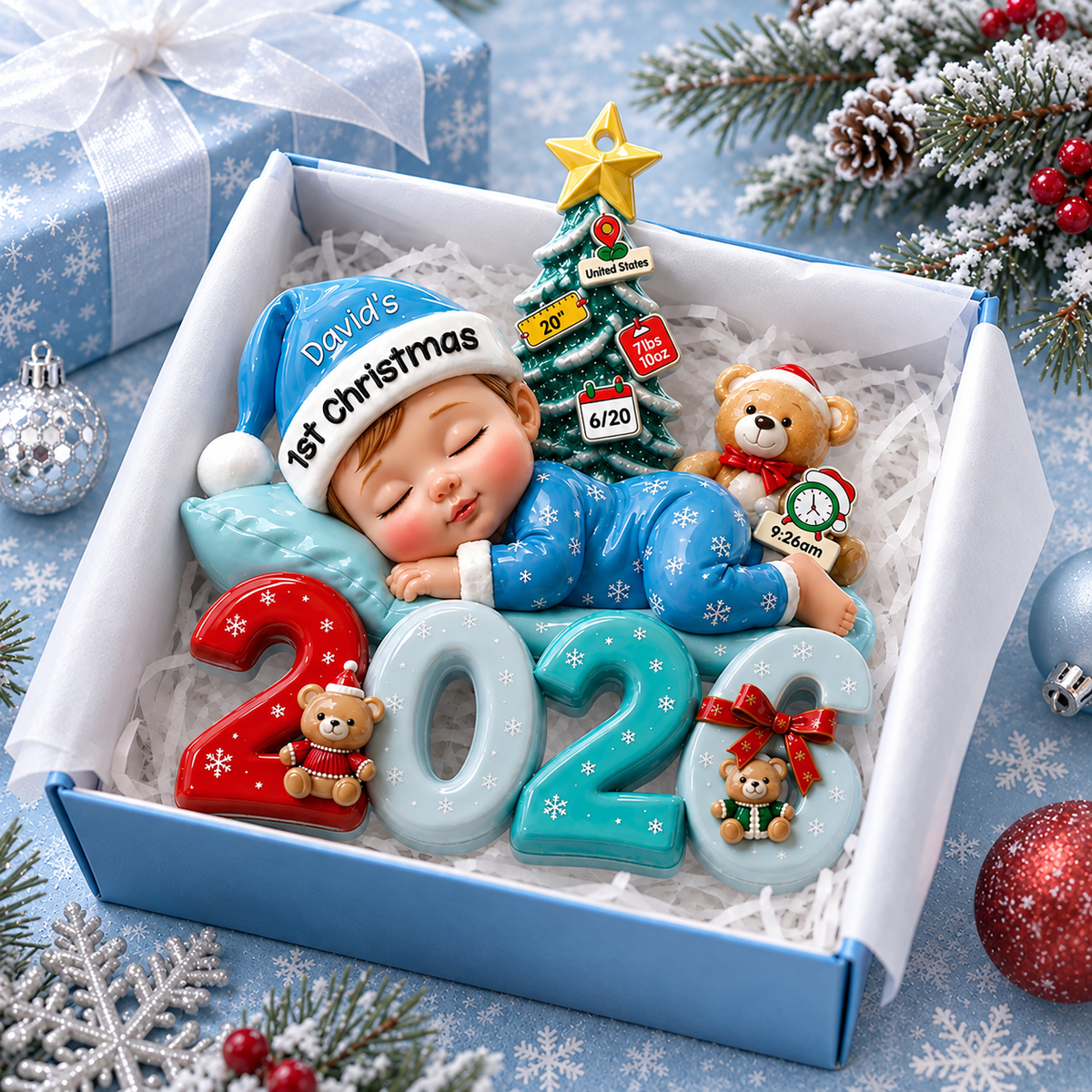 Personalized Baby’s First Christmas Ornament 2026, Custom Name & Birth Stats Keepsake, Newborn Baby Gift bd562adc-b038-470e-b137-74a8eed029cf-H-p-qu-Gi-ng-sinh-xanh-2026.png
