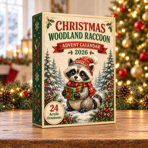 Christmas Woodland Raccoon Advent Calendar 2026 - 24-Day Festive Countdown, Acrylic Charms Blind Box - Gift For Woodland Lovers, Family & Friends bd7fcb49-c21f-4008-8f5f-5b765b62977a-racoon-box.png