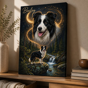 Enchanted Woodland Custom Pet Portrait Canvas - Personalized Canvas bd92cd76-1127-4f43-b680-5fb2aac6790a.jpg