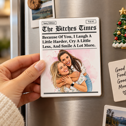 Friendship Gifts Custom Photo Watercolor Art - Personalized Magnet bda82b18-9625-4cfe-a3aa-fe078d78bb21-banner-5-.png