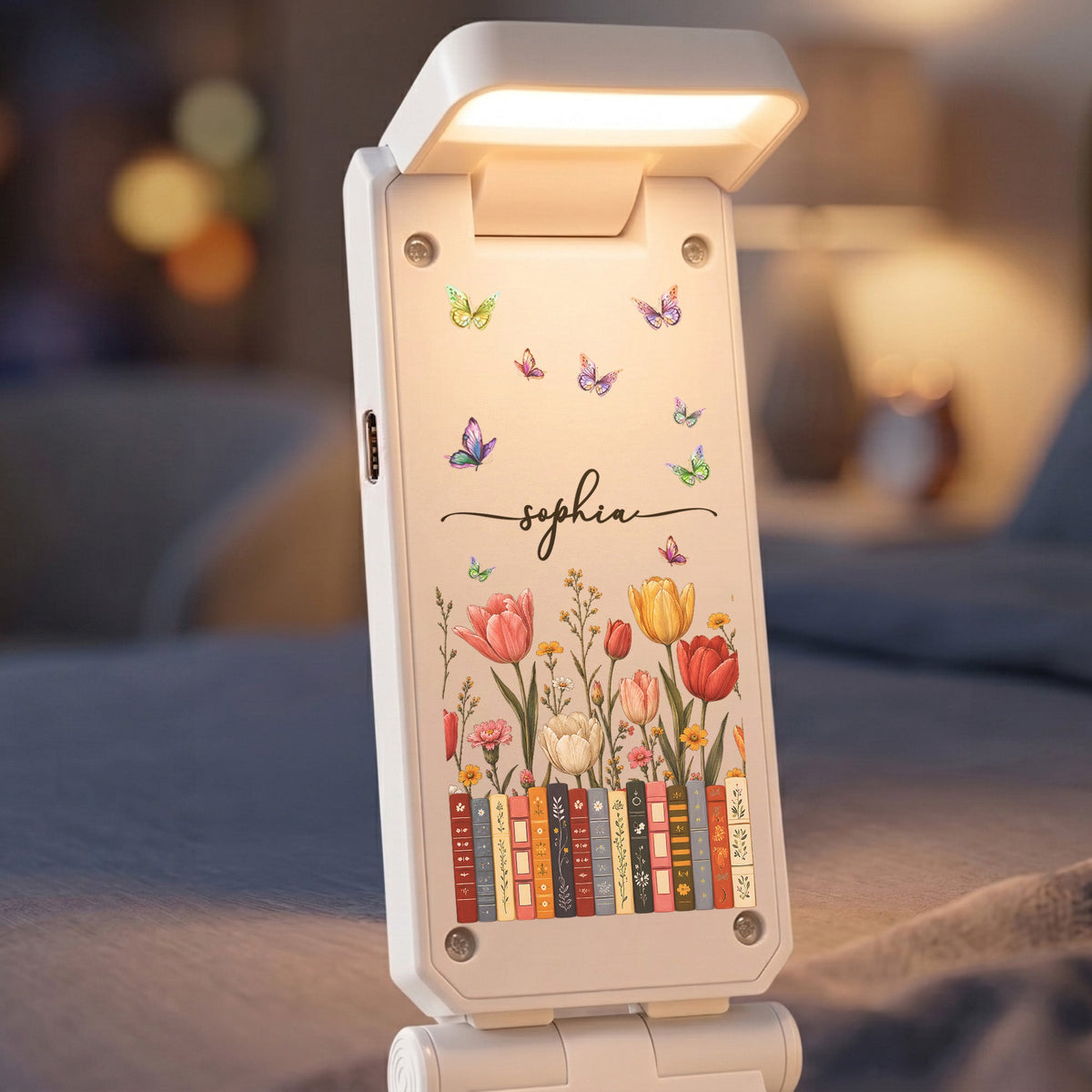 Custom Birth Flower & Name For Friends, Book Lovers, Book Clubs - Personalized Reading Lamp bda96654-4181-433c-9d65-c3b4244cd1c5-banner-4.jpg