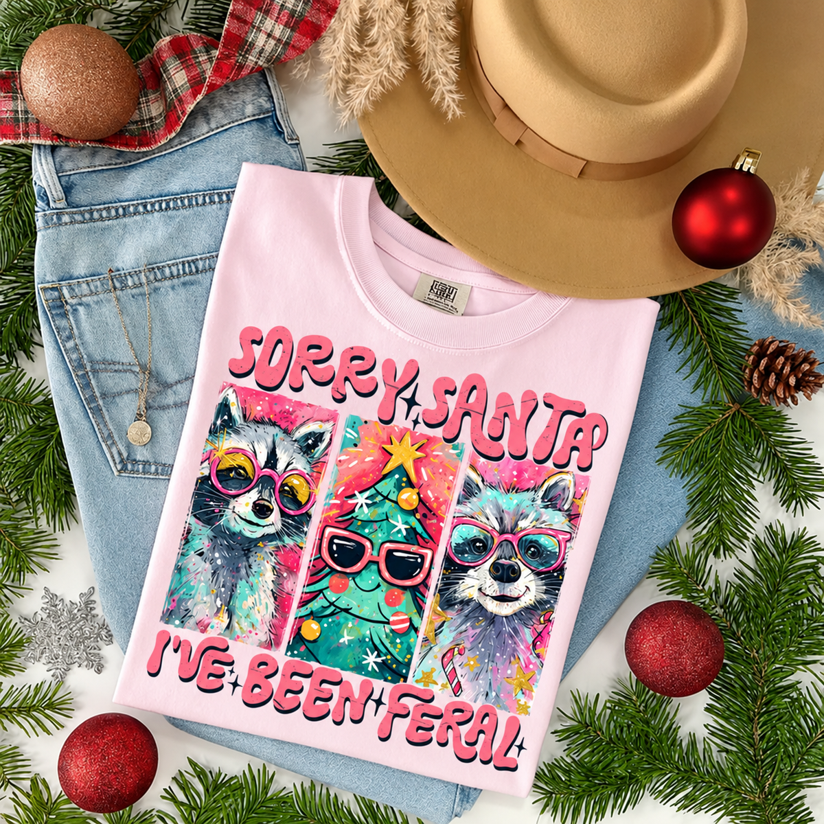 Trendy Preppy Christmas , Funny Retro Xmas Humor png, Coquette Holiday Aesthetic Raccoon Sublimation, Bright Pink Festive - Gift For Friends, Hers bdaff793-4f41-464b-9d09-c01b15b25697-ts2.png