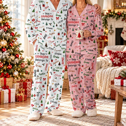 Personalized Grandma Grandpa Pajama Pants, Custom Grandkids Names Christmas Lounge Pants & Sweatpants, Grandparent Gift bdcbe2fa-59c3-4e50-93c2-64c4ce70021a-6.webp
